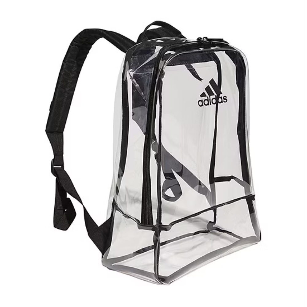 Adidas Clear Black Trim Backpack - Transparent Women’s Bag